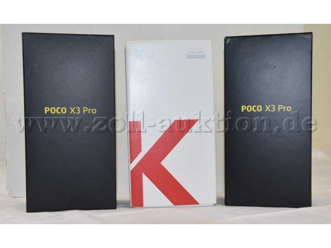 2 Smartphone „Xiaomi“ Poco X3 und 1 Smartphone „LG“ K42