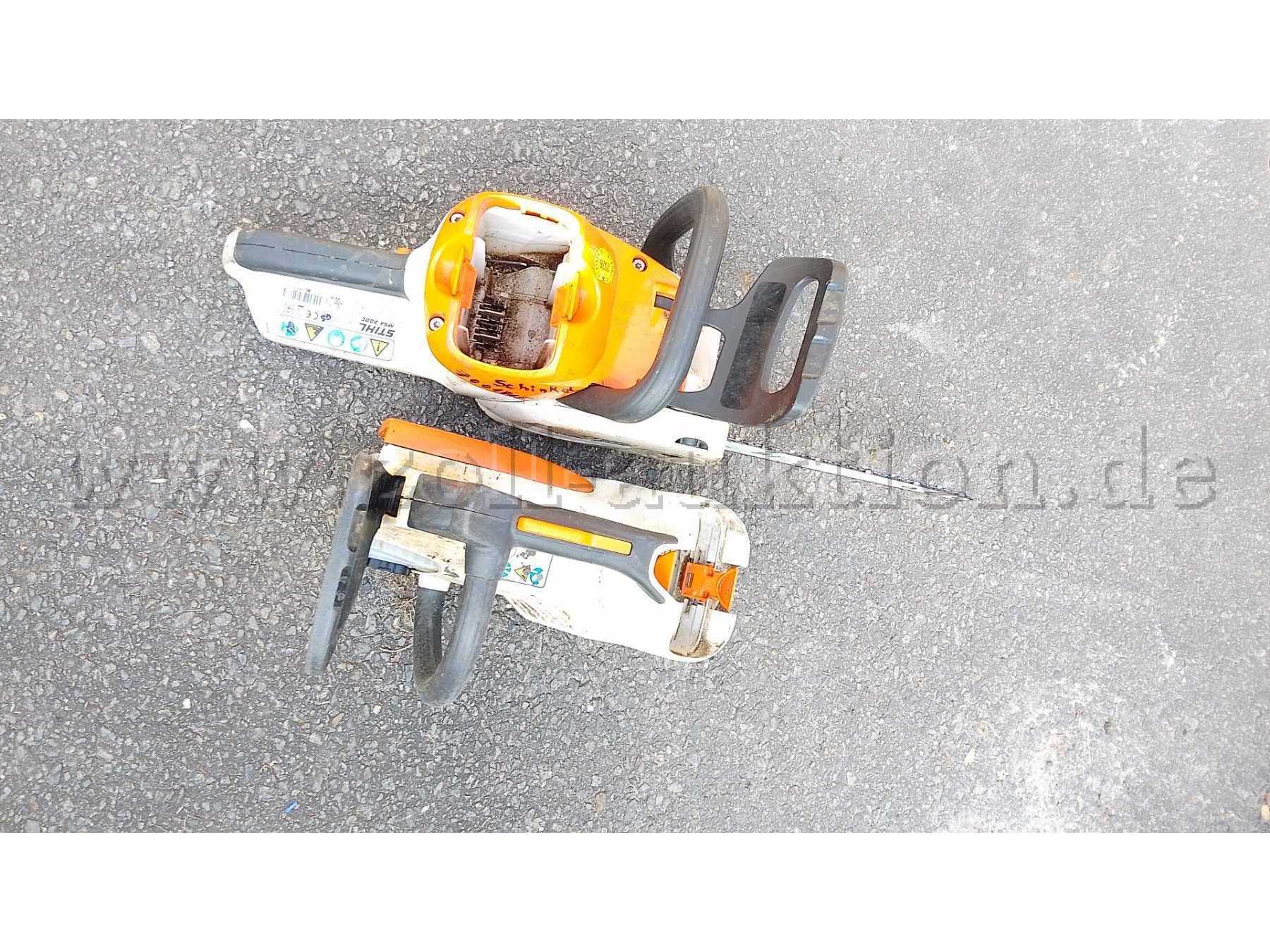 2 Stihl Akku Sägen mit Defekten