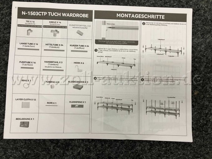 Aufbauanleitung Seite 1
