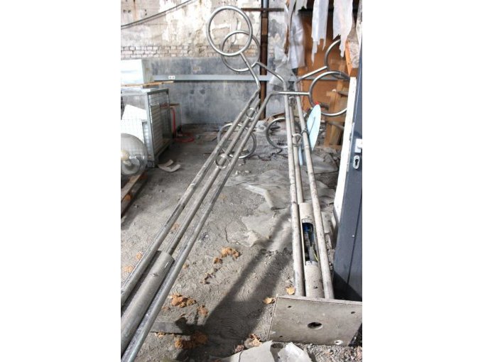 Ansicht der beiden Metallrohre