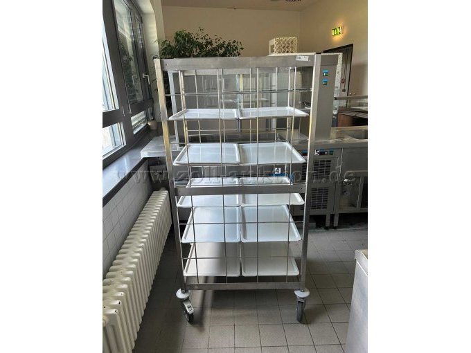 Tablettwagen - Frontansicht (mit Tabletts)
