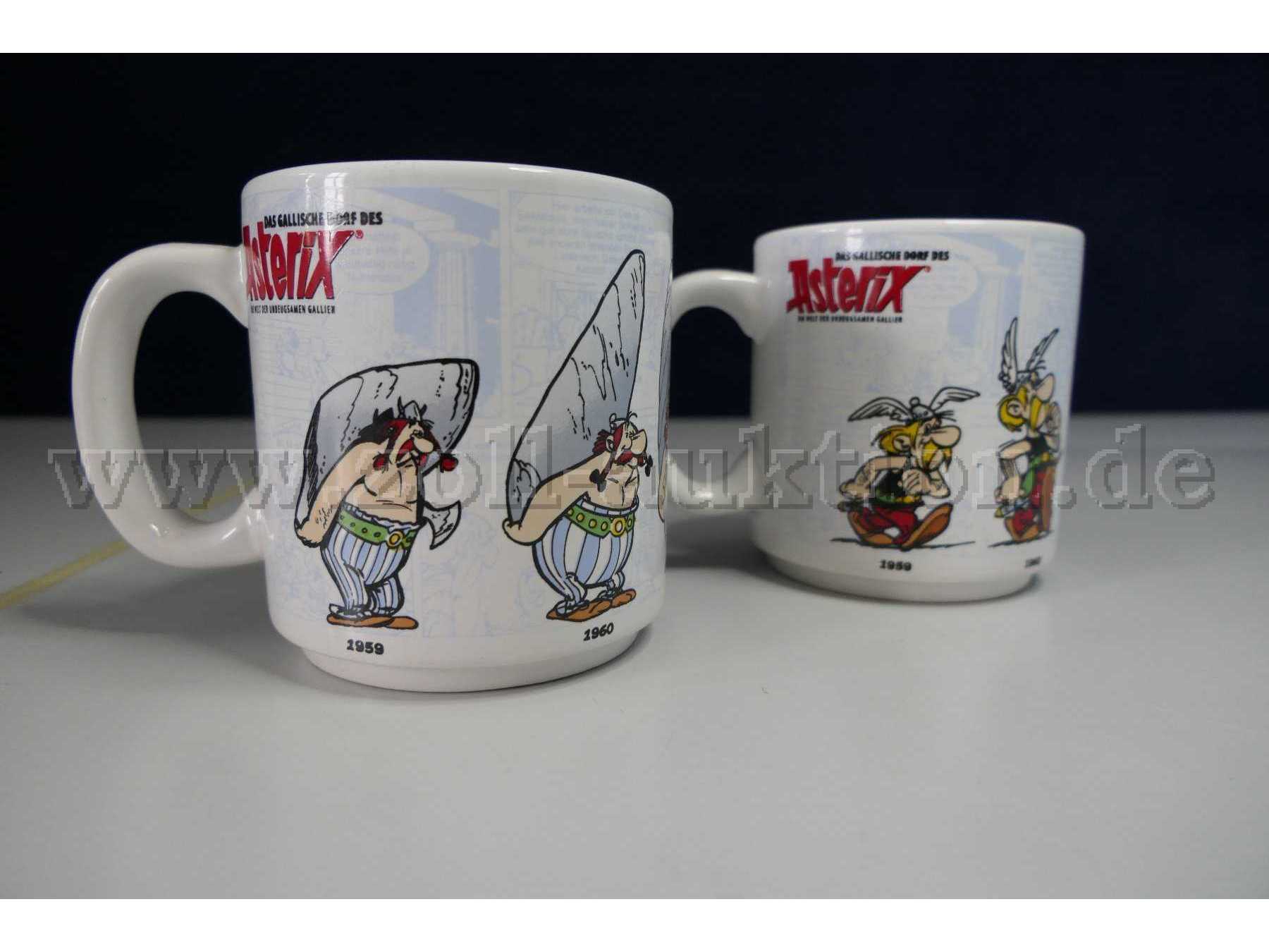 Tassen "Das gallische Dorf des Asterix", Gesamtansicht von der Seite