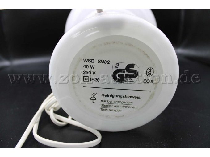 Tischlampem Ansicht von unten