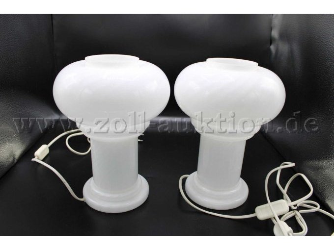 2 Tischlampen, Stil Murano