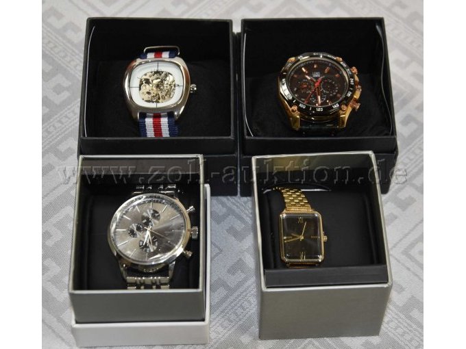 2 Uhren „Leno Leontis“ und 2 Uhren „Bijou Brigitte“