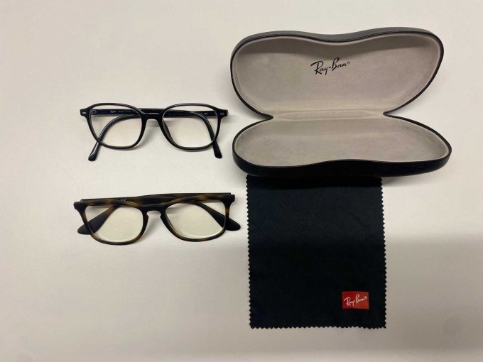 2 RayBan Korrekturfassungen mit Etui
