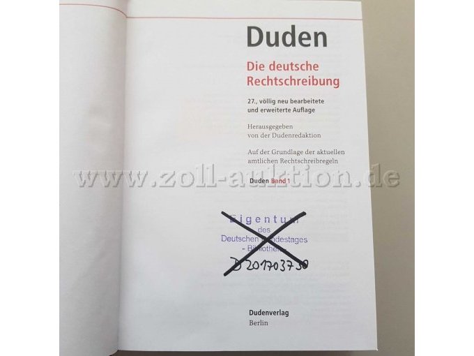 Duden: deutsche Rechtschreibung  - Haupttitelseite