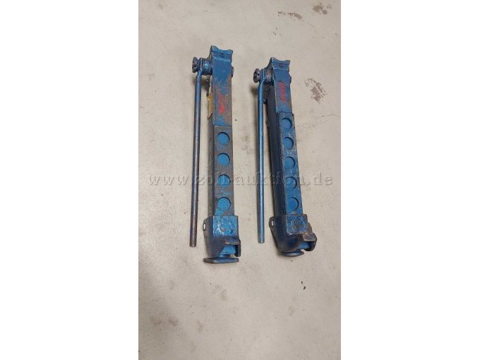 Zwei mal Weber hydraulische Winde liegend