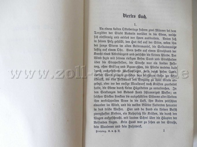 2 antiquarische Bände - Soll und Haben von Gustav Freytag, 1916 – foto 8 – kavel bij Zoll-Auktion, Dresden