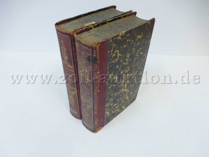 2 antiquarische Bücher - Dictionnaire de L’Académie Française, 1. und 2. Band 1843