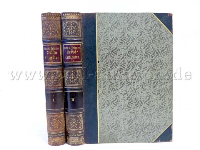 2 antiquarische Bücher - Geschichte der Deutschen Litteratur I. und II. Band, 1897