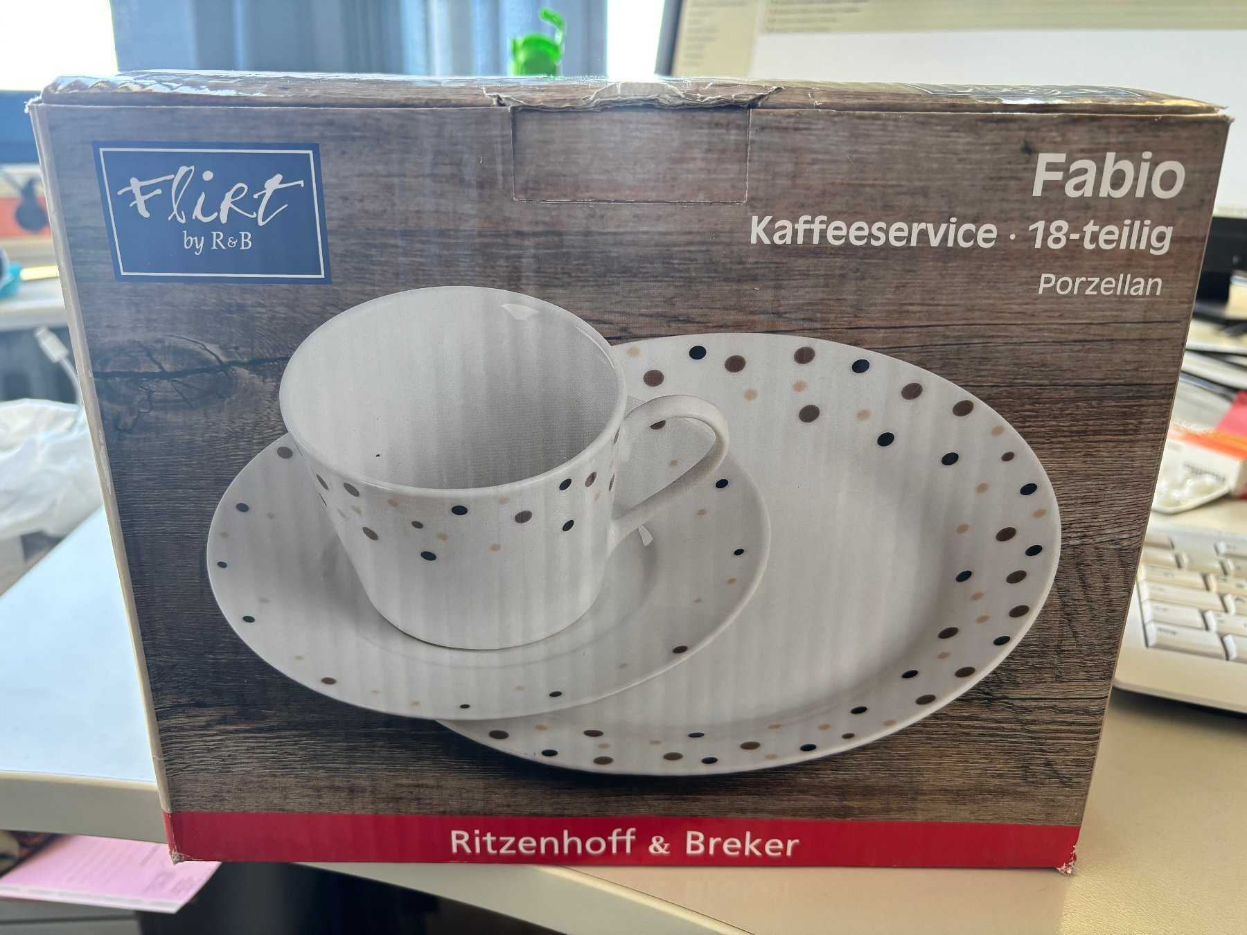 Vorderansicht Kaffeservice