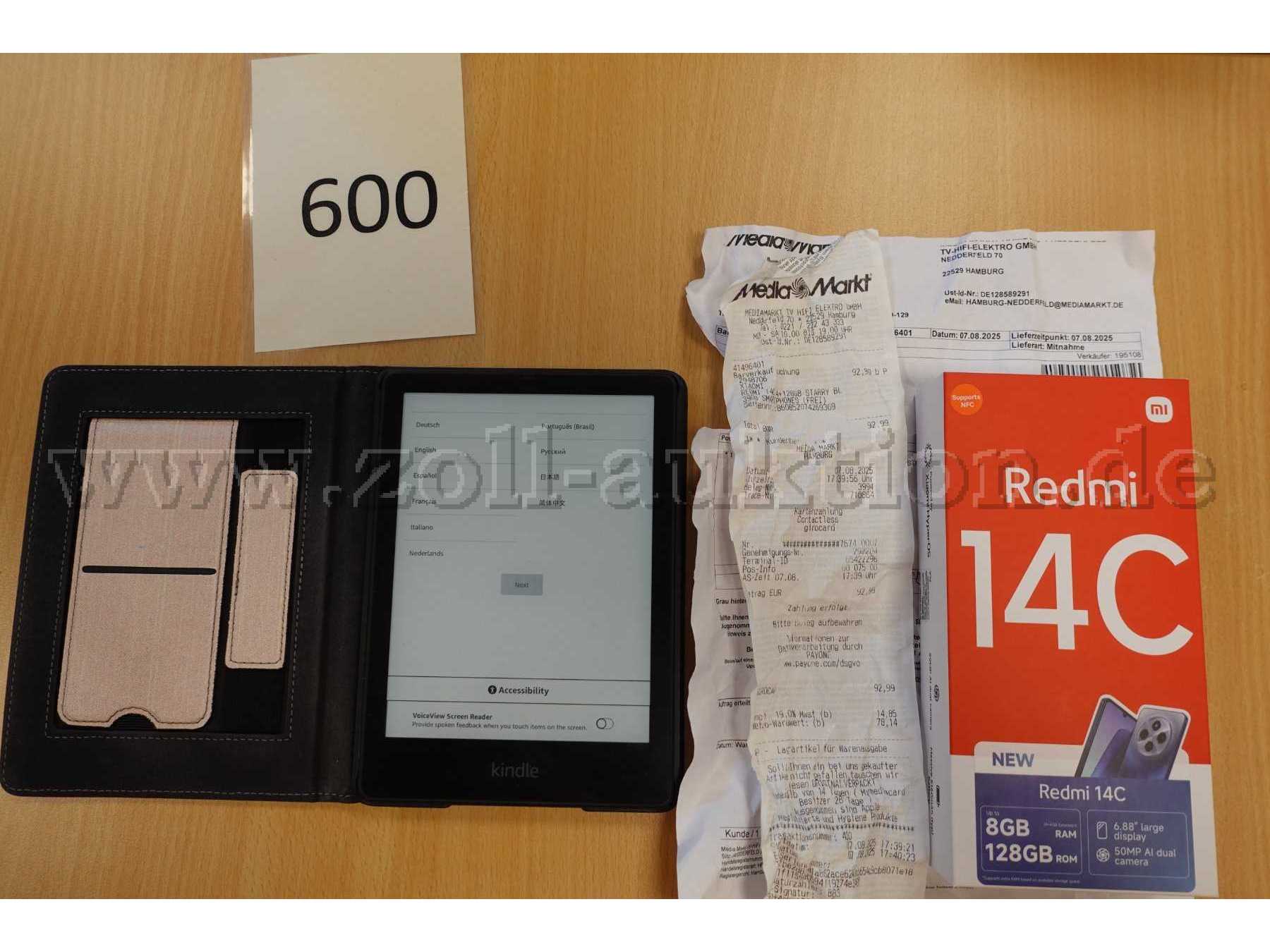 Kindle und Redmi