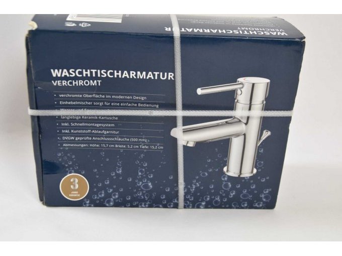 1  verchromte Waschtischarmatur  „IN&OUT House „GmbH