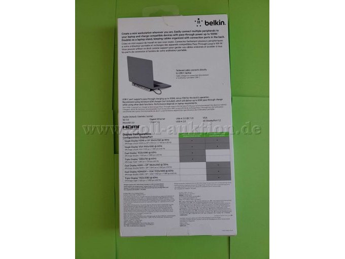 Rückseite Kartonage