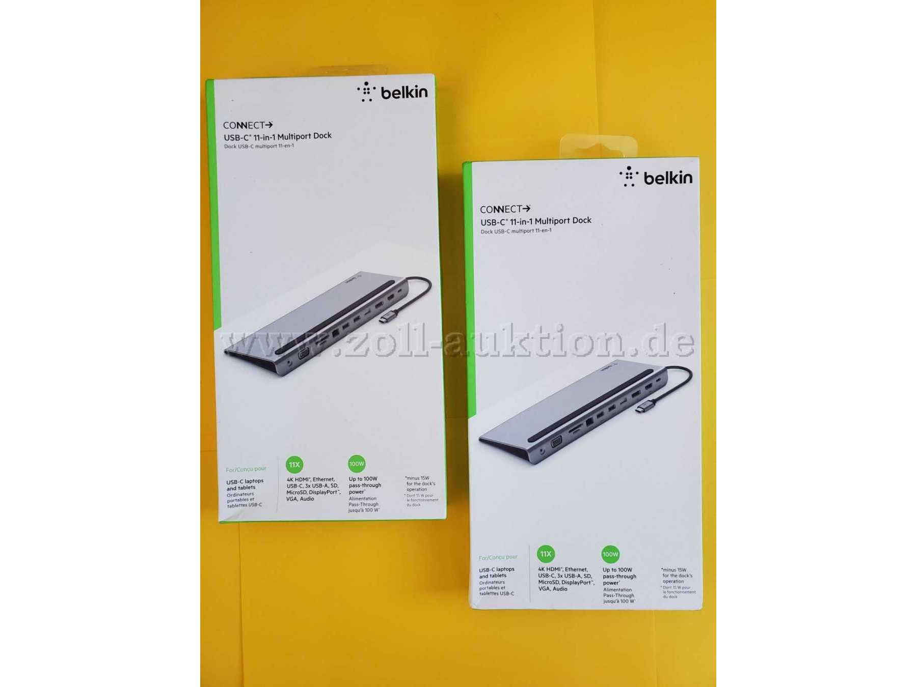 2 x USB Multiport Dock belkin , Kartonagen Frontansicht