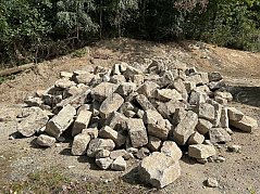 Granitsteine verschieden Größen