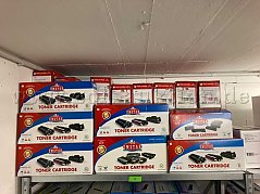 Übersichtsaufnahme Konvolut Druckerpatronen