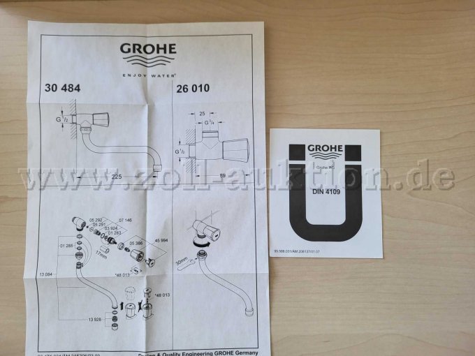 Zeichnung mit Größenangaben