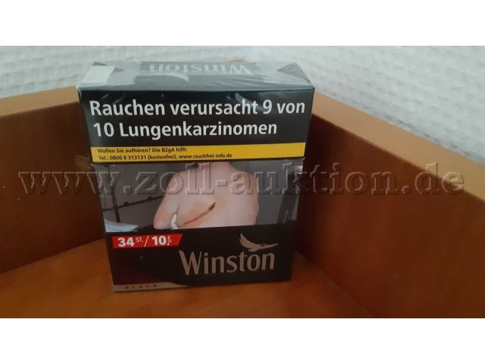 Zigarettenpackung Winston Inhalt 34 Stk Kosten 10 Euro