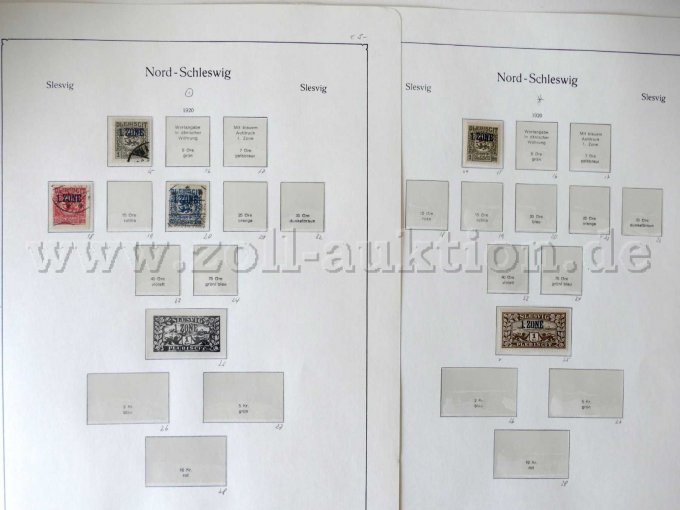 Ansicht zwei Blätter Nord-Schleswig