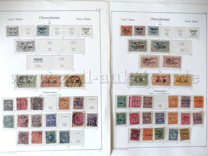 Ansicht 2 Blätter Oberschlesien