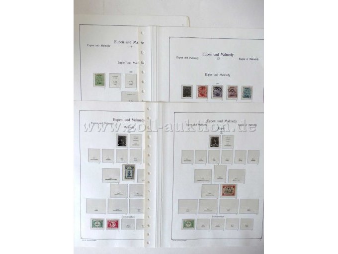 Ansicht vier Blätter Eupen und Malmedy