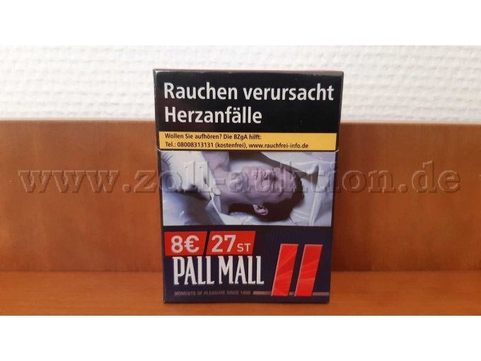 PALL MALL 27 Stück in der Packung.
