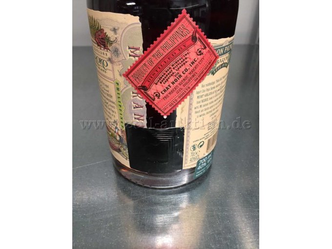 Ansicht Flasche Don Papa Baroko Seite