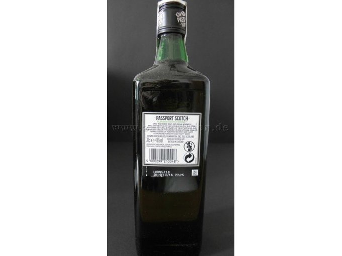 Passport Scotch Blended Scotch Whisky (0,7 Liter, 40% Vol.)Rückseite 1
