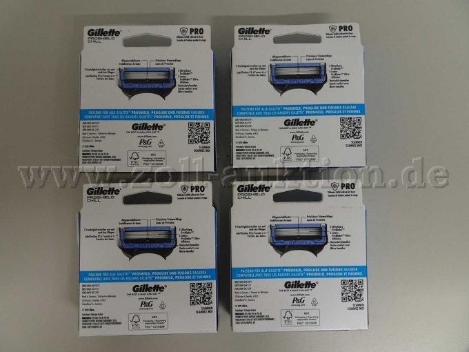 Detailansicht Gillette Proshield Chill XL
4 Packungen mit jeweils 6 Klingen - Rückseite