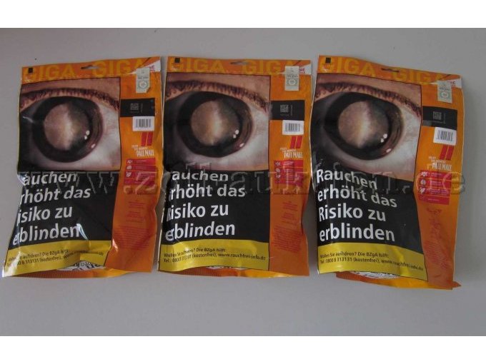 3 x 125 g Tabak PallMall