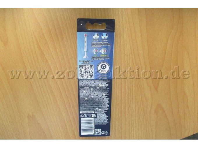 Beschreibung zu Rückseite von Oral-B Pro 3D White Aufsteckbürsten für elektronische Zahnbürste von Oral-B
