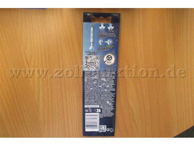 Beschreibung zu Rückseite von Oral-B Pro sensitive Aufsteckbürsten für elektronische Zahnbürste von Oral-B
