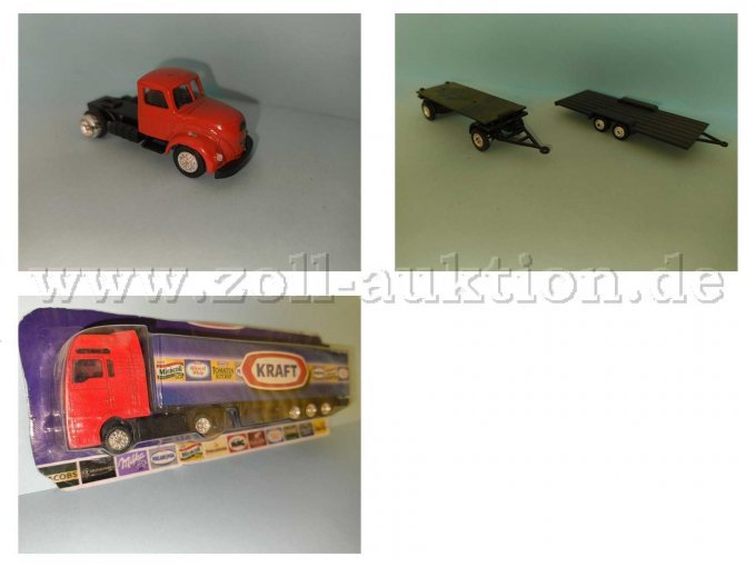 Bild 10: Magirus Zugmaschine, 2Plattenanhänger, Kraft