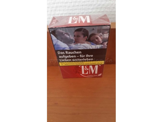 Einzelbild der Zigarettenschachtel L&M