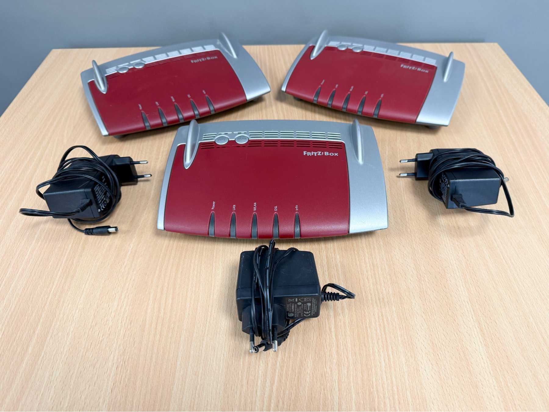 3x AVM FRITZ!Box 3490 mit Netzteilen