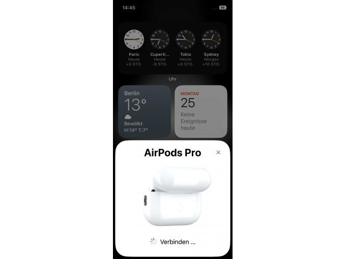 AirPods Pro 2. Generation, Kopplung zum iPhone 12 Pro
