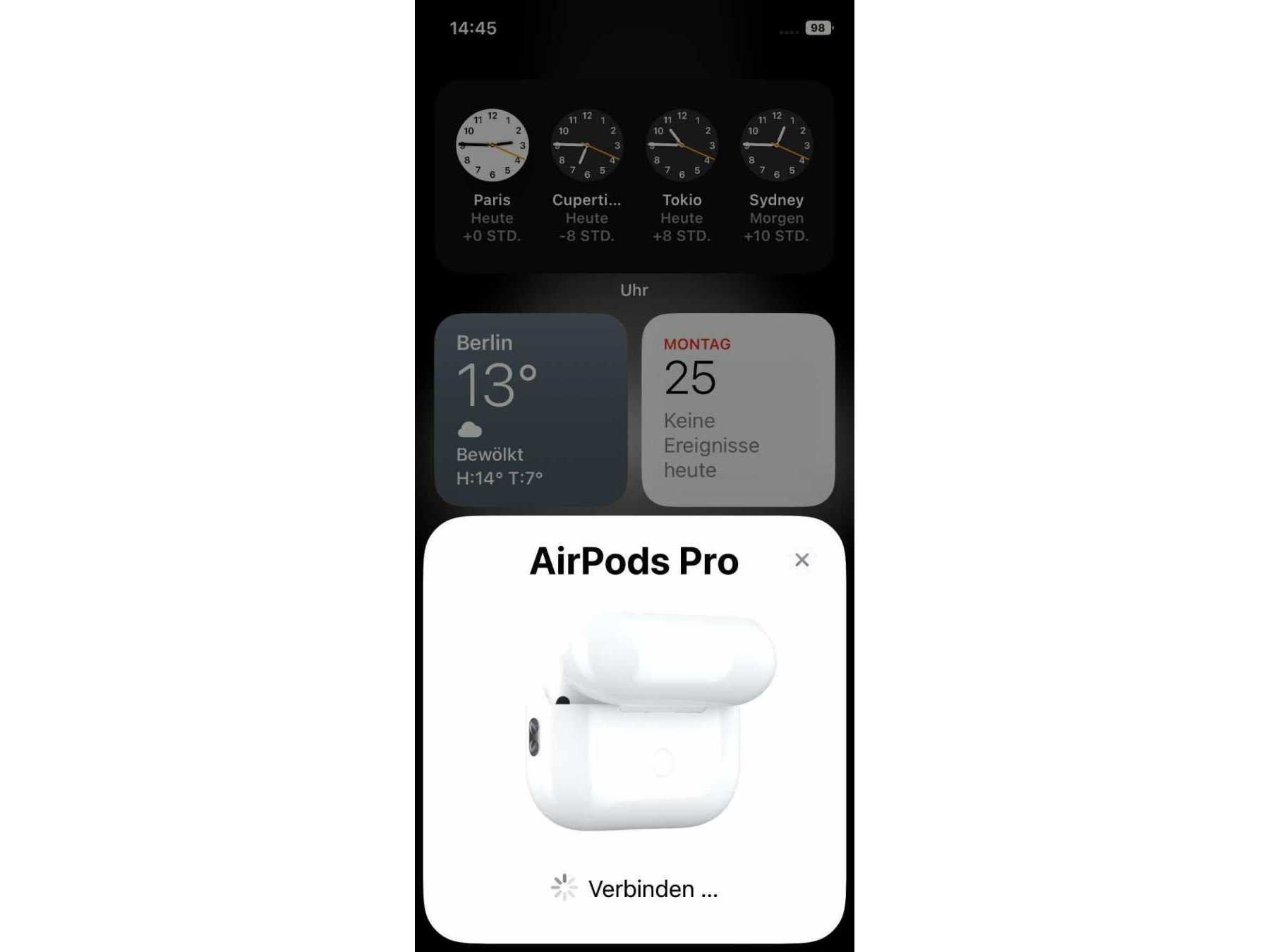 AirPods Pro 2. Generation, Kopplung zum iPhone 12 Pro