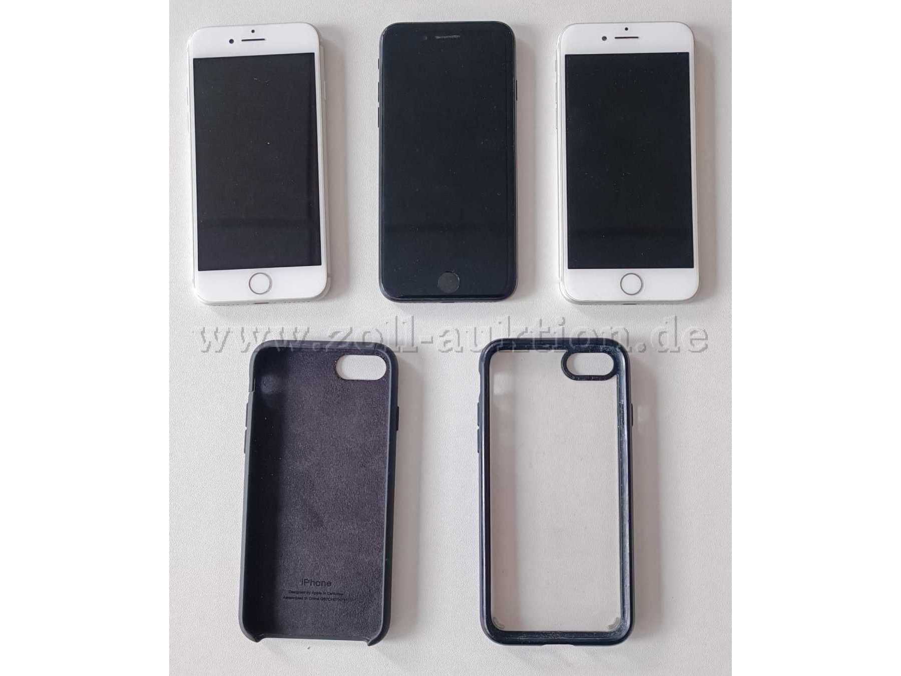 Vorderseite iPhones mit Hüllen