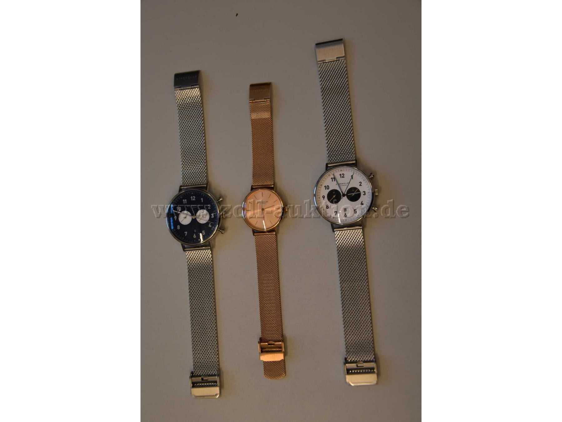 3 Armbanduhren “Sternglas“