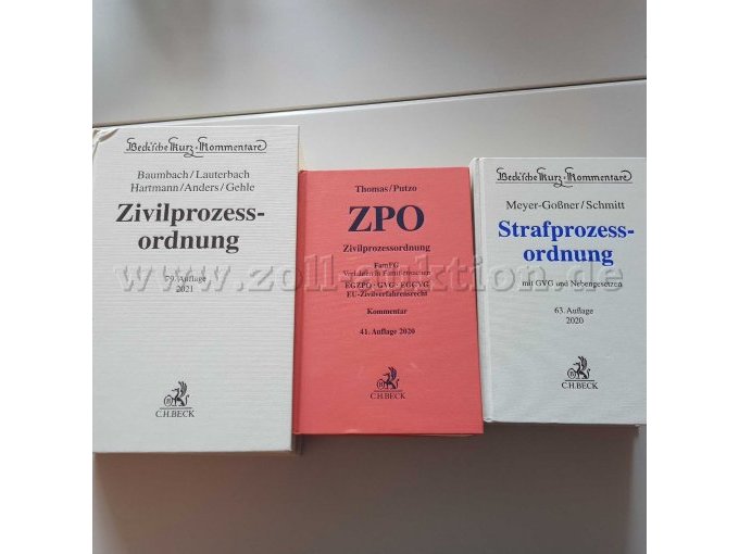 Bücher zum Thema Zivil- und Strafprozessordnung - Cover Bücher zum Thema Zivil- und Strafprozessordnung - Cover