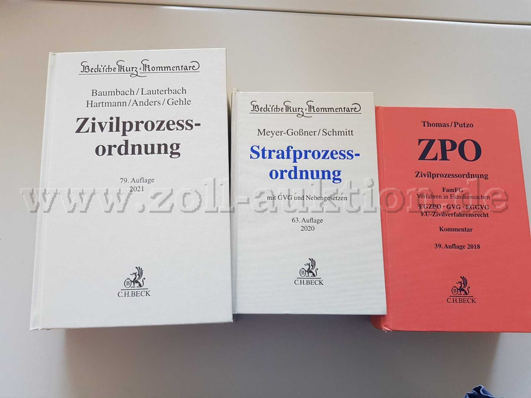 Kommentare zur Zivil- und Strafprozessordnung - Cover