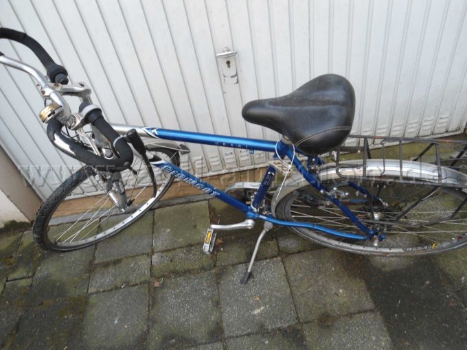 mit Gepäckträger und Seitenständer