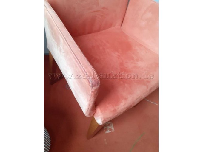 Traustuhl Terracotta Armlehnen Abnutzung rechts