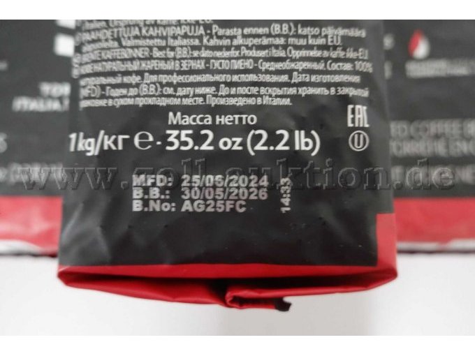 Beutel Kaffeebohnen Lavazza Expert Gusto Pieno á 1 kg, ovp.
MHD 05/2026