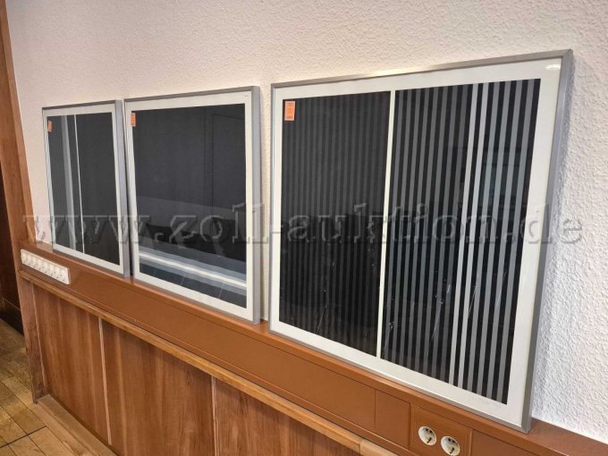3 afbeeldingen "Progression Claire-Obscure" van Karl Gerstner, zeefdruk – foto 2 – kavel bij Zoll-Auktion, Hagen