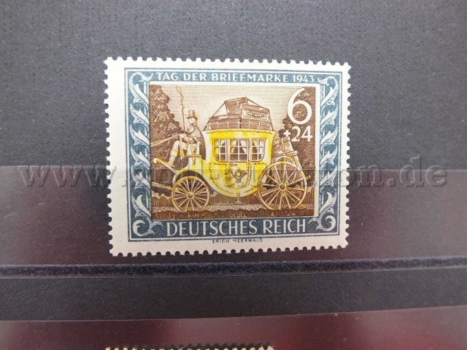 Detailaufnahme der Briefmarke oben Reihe 1