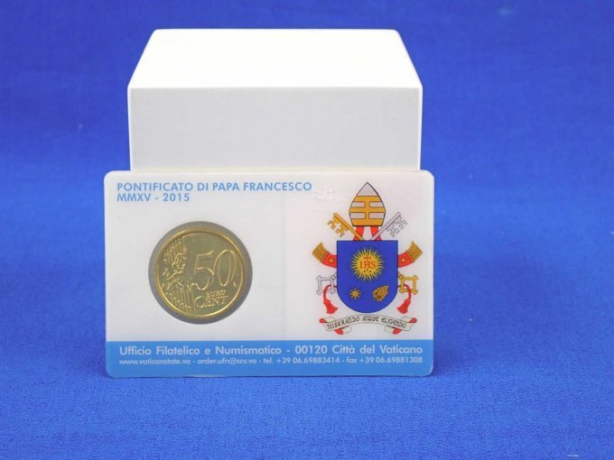 Rückseite der Coincard Vatikan