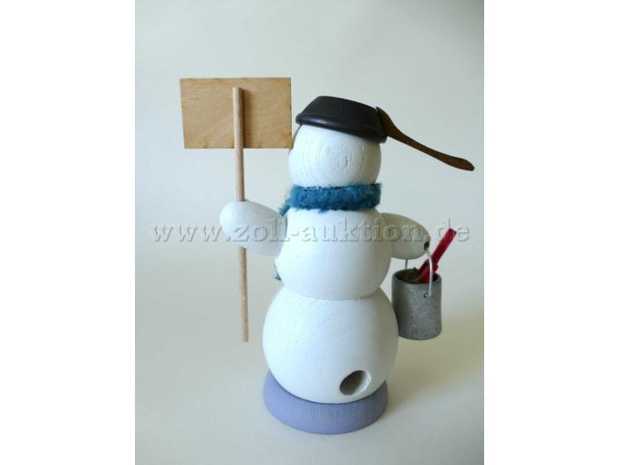 Räuchermann Schneemann Ansicht hinten